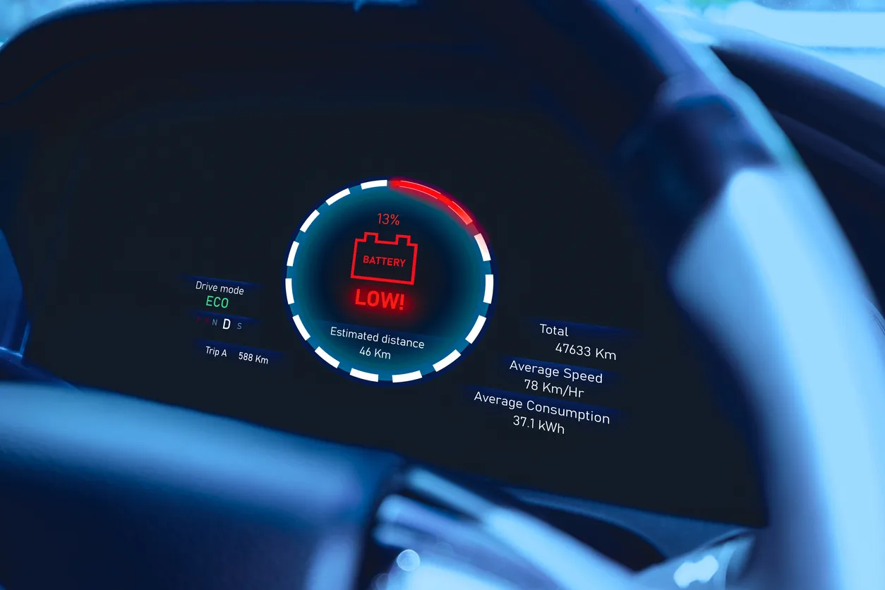 BMW iX Digital Range and Energy Consumption Display