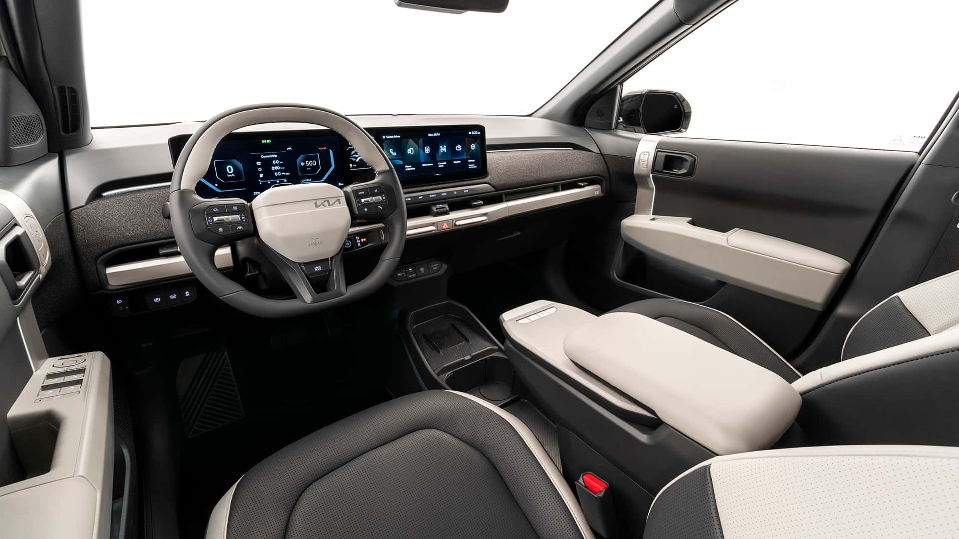Kia EV3 2026 iç tasarım ve dijital kokpit