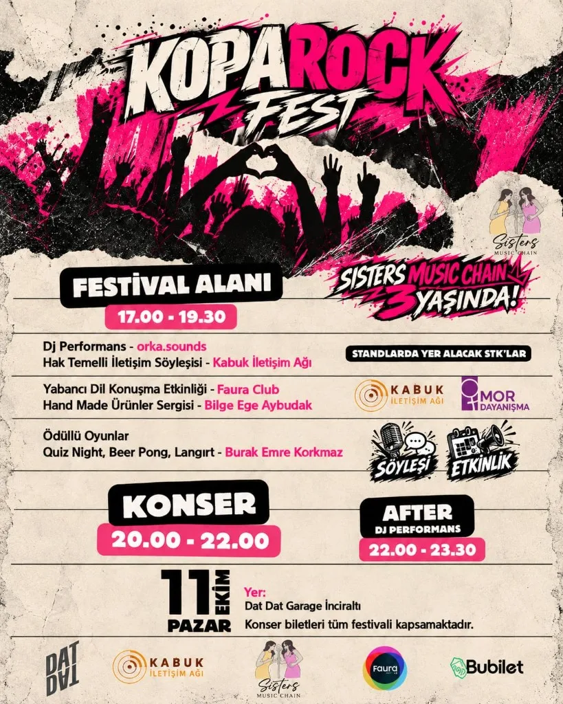 KopaRock Fest afişi — 11 Ekim, Dat Dat Garage İnciraltı